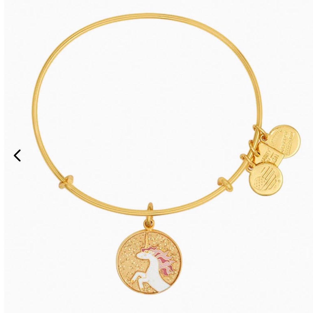 ALEX AND ANI Unicorn Charm Bangle Children's Miracle Network Hospitals Gold